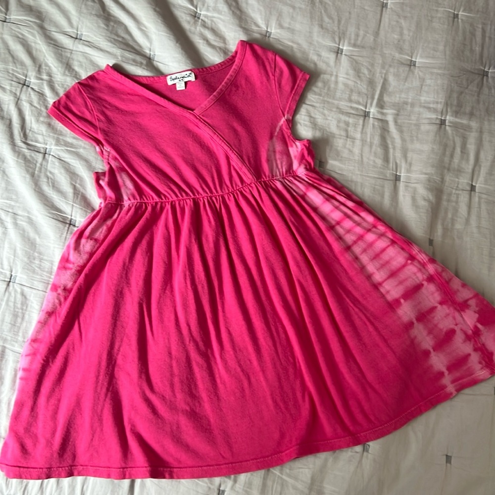 Splendid toddler girls tie dye dress pink 4/5 T